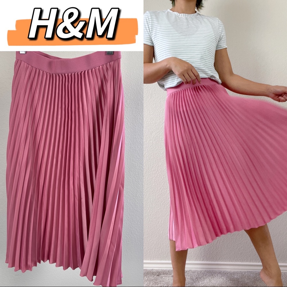 H&M Pleated Midi skirt